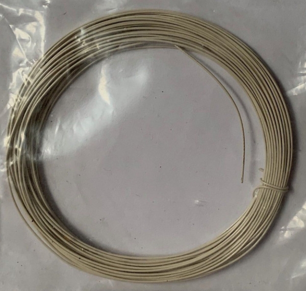 Metalldraht (Kupferlackdraht) weiss